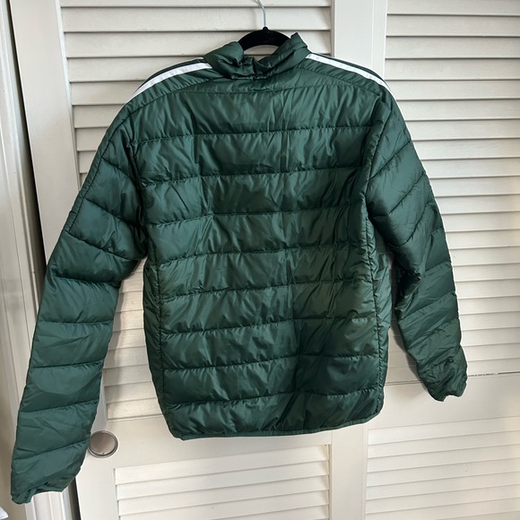 Adidas Green Shell Puffer Jacket - Picture 2 of 2